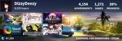 My Steam stats from Exophase